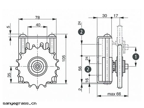 鏈條張緊器  SPANN-BOX TS系列(liè)鏈輪式
